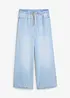 Wide-Leg-jeans, medelhög midja, bekväm linning, bonprix