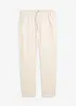Chinos med linneandel, Regular Fit, Straight, bonprix