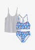 Tankini och bikiniöverdel (3 delar), bonprix
