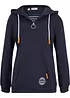Sweatshirt med huva i bomullsmix, bonprix