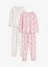 Pyjamas med ekologisk bomull för barn (4 delar), bonprix