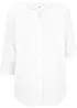 Blus med linne och 3/4-ärm, bonprix