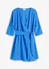 Miniklänning med omlottlook och skärp, bonprix