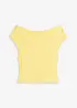 Off-shoulder-topp av ren ekologisk bomull, bonprix