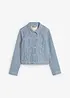 Randig jeansjacka i kort modell, bonprix