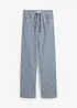 Straight Jeans, High Waist, med ränder, bonprix