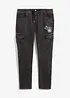 Regular Fit Cargo Jeans i dra på-modell, Tapered, bonprix
