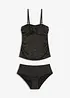 Tankini (2 delar) med glittertrådar, bonprix
