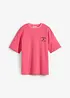 Randig T-shirt med broderi, bonprix