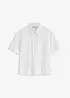 Blus med hålbroderi, bonprix