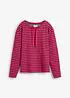 Sweatshirt av material med struktur, bonprix