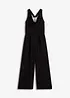 Jumpsuit med draperad ringning, bonprix