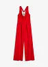 Jumpsuit med draperad ringning, bonprix