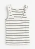 Feminint ribbstickat linne, bonprix