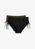 Bikinibyxa med lätt formande effekt (2-pack), bonprix