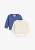 Sweatshirt i ekologisk bomull (2-pack), bonprix