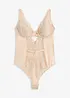 Stringbody med bygel och glansiga effekter, bonprix