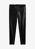 Glansiga leggings i skinnimitation, bonprix