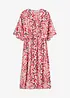 Mönstrad mellanlång klänning i viskosmix, bonprix