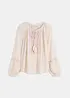 Oversizeblus med broderi, bonprix