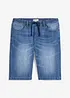 Jeansbermudas i tunn trikå, Regular Fit, bonprix