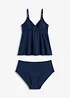 Tankini (2 delar) i glansigt material, bonprix
