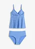 Tankini (2 delar) i glansigt material, bonprix