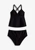 Tankini (2 delar) i material med struktur, bonprix