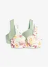 Bygel-BH med formpressade kupor, av ekologisk bomull (2-pack), bonprix