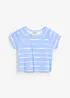 Ribbstickad topp i kort modell, bonprix
