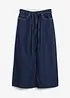 Mellanlång jeanskjol Mid Waist, Super Soft, bonprix