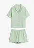Muslinpyjamas med shorts och knappslå, bonprix