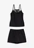 Pyjamas med shorts och spets i ryggen, bonprix