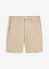 Bermudas i chinosmodell med linne, Regular Fit, bonprix