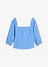 Blus med puffärmar och fina detaljer, bonprix