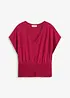 Topp med smock i nederkant, bonprix