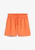 Paperbag-shorts i böljande lyocellmix, bonprix