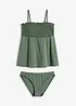 Smockad bandåtankini (2 delar), bonprix