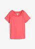 T-shirt i linne med spets, bonprix