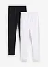 Leggings med spetsmuddar för barn (2-pack), bonprix