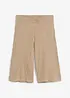 Stickade bermudas med hög midja i viskosmix, bonprix