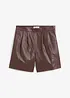Skinnshorts av lammnappa, bonprix