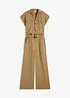 Jumpsuit av viskos med knytskärp, bonprix