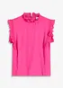 Blus med volanger, bonprix