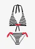 Halterneckbikini med knytband (2-delar), bonprix
