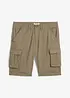 Cargoshorts av ren bomull, Relaxed Fit, bonprix