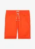 Dra på-shorts i linneblandning, Regular Fit, bonprix