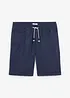 Dra på-shorts i linneblandning, Regular Fit, bonprix