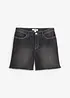 Stretchiga jeansshorts, Mid Waist, bonprix
