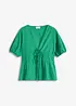 Blus med knytband, bonprix